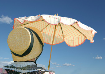 ombrelle et chapeau