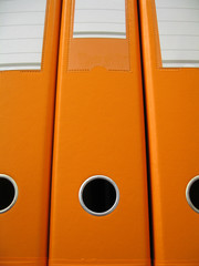 orange folders