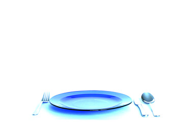 plate with the service