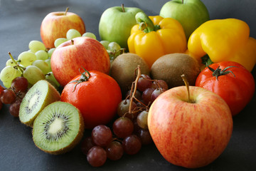 Naklejka na ściany i meble kilka owoców i warzyw