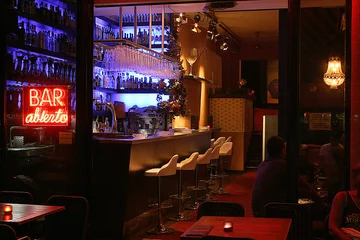 Deurstickers bar abierto © Diorgi