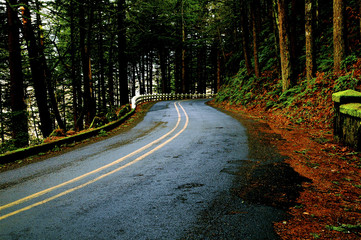 just around the corner