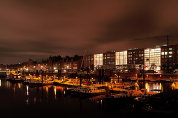 speicherstadt bei nacht