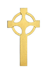 golden celtic cross