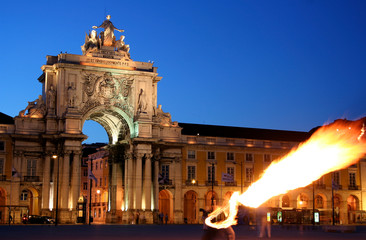 Fototapeta premium lisbon fire