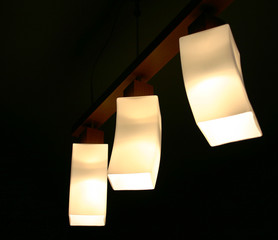 three lamps