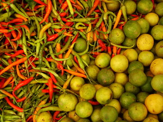 piments et citrons