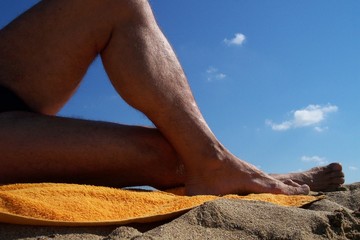 sunbathing