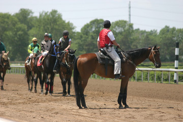 Fototapeta na wymiar horse racing