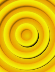 abstract illustration - golden 3-d circles