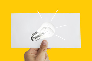 idea sign isolated