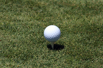 golf ball on tee