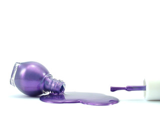 purple spilled