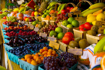 fresh fruit stand
