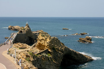 der fels  vor  biarritz