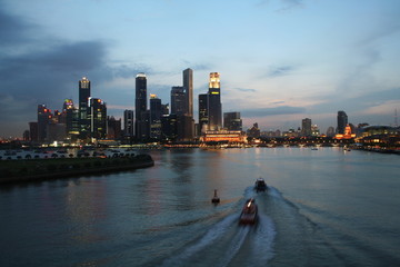 Fototapeta premium singapore skyline