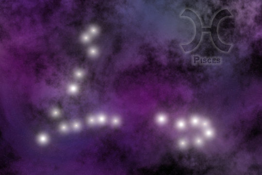 zodiac constellation - pisces