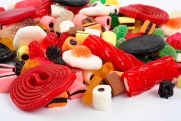 detail of colorful sweets background