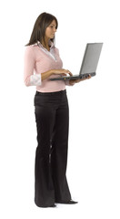 woman with laptop