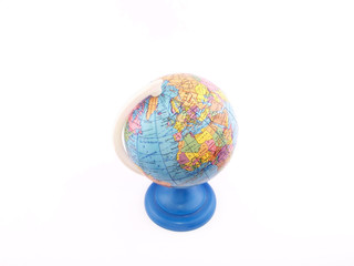globe  (africa and europe) - top view
