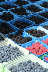 berries at farm market