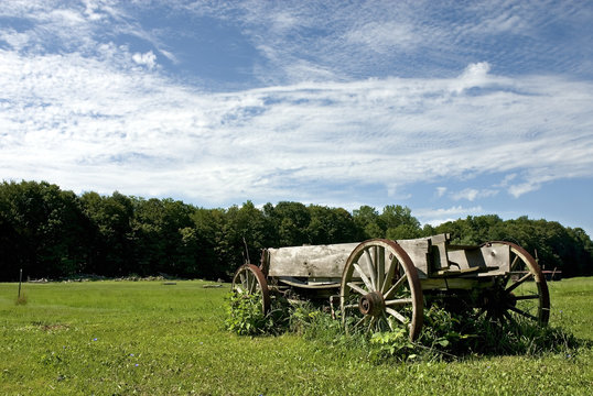 old buckboard
