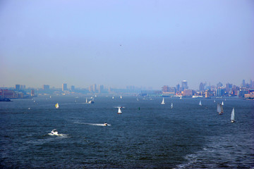 boats in the water in new york city