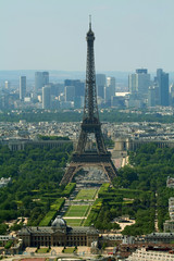 eiffel tower and champs de mars