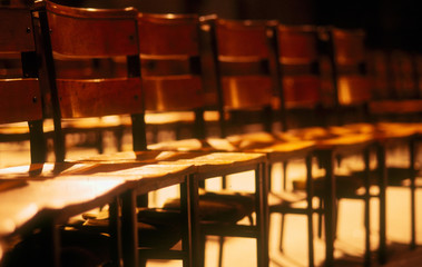 chairs in church