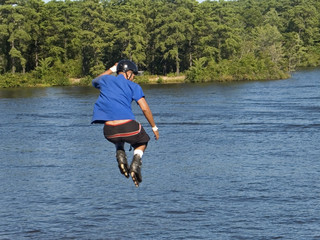 in the air