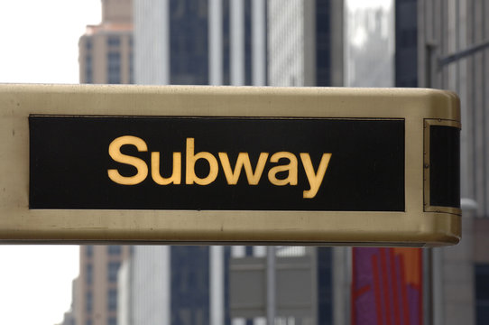 subway street sign