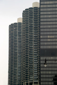chicago - skyscrapers with balconies