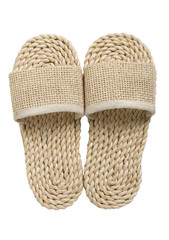 straw slippers