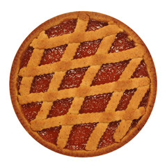 jam cake - view from above