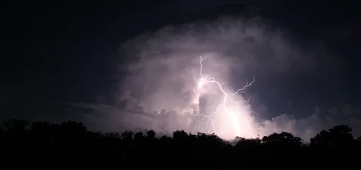 Photo sur Plexiglas Orage summer lightning panorama