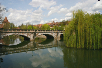 Obraz premium nürnberg pegnitz