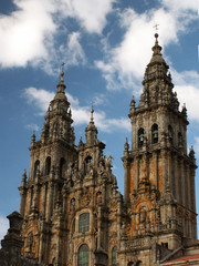 Fototapeta na wymiar Compestela Katedra w Santiago