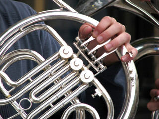 Naklejka premium french horn