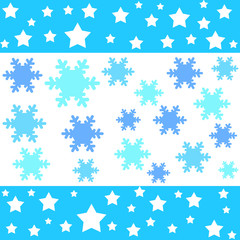 snow flakes and stars