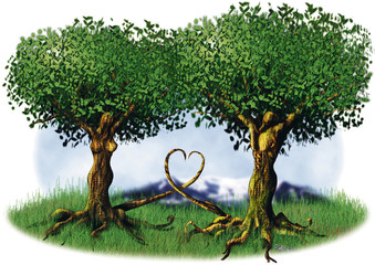 les arbres amoureux