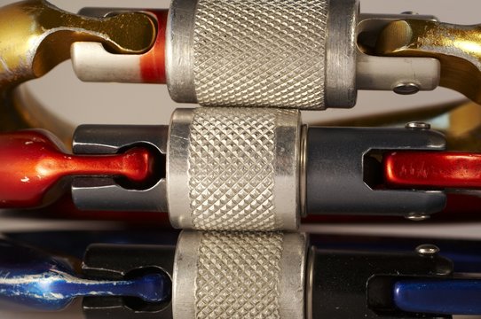 colorful carabiners