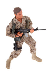 soldier in action
