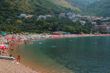 Fototapeta premium people having fun on the beach