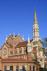 Fototapeta na wymiar Barcelona Kościół