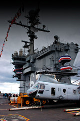 on deck of uss john f. kennedy