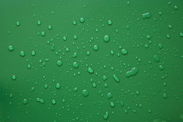 green water drops