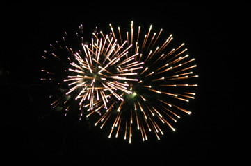feux d'artifice - bombes
