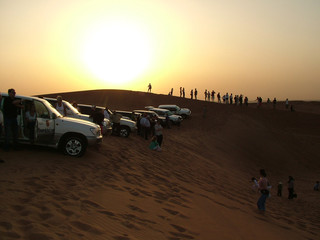 Naklejka premium dune bashing in dubai