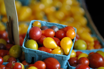 cherry tomatoes at the market