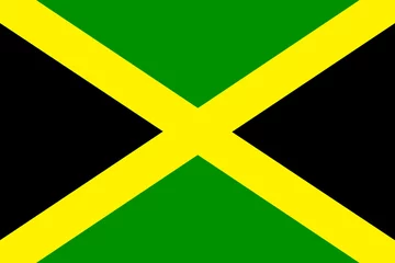 Papier Peint photo Lavable Amérique centrale flag of jamaica